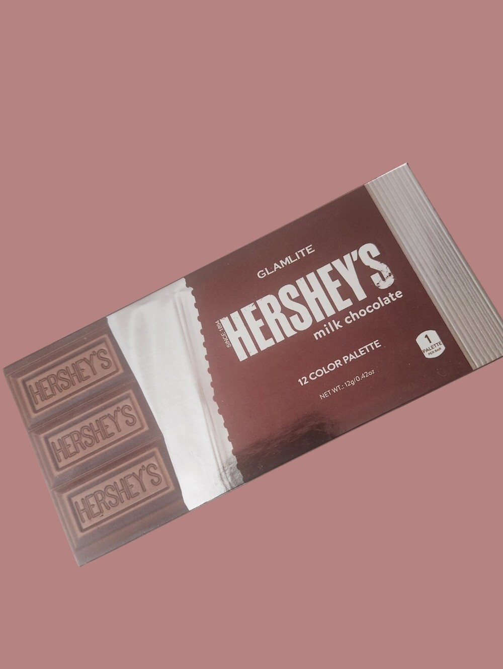 GlamLite Hershey's Chocolate Eyeshadow Palette — Warm Brown & Neutral Shades - Picture 2 of 5